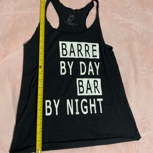 Barre Women's Black Graphic Tank Top